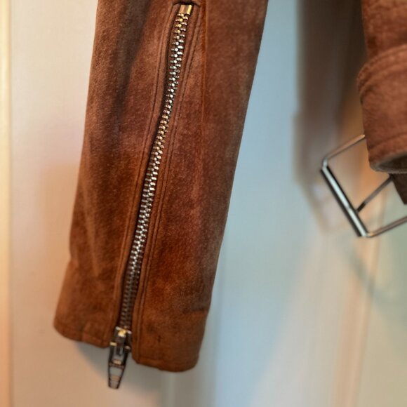 BLANK NYC Coffee Bean Suede Moto Jacket S - Picture 4 of 7
